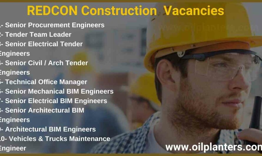 REDCON Construction  Vacancies