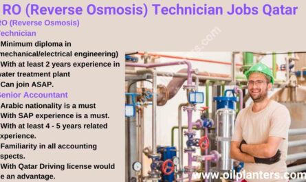 RO (Reverse Osmosis) Technician Jobs Qatar