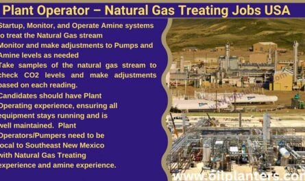  Plant Operator – Natural Gas Treating Jobs USA